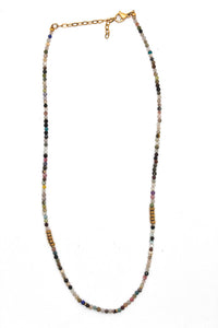 Semi Precious Stone Short Necklace -French Flair Collection- N2-2254