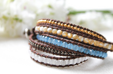 Load image into Gallery viewer, Foam - Perfect with Jeans Leather Wrap Bracelet
