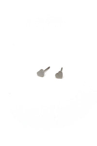 Heart Studs Silver Earrings -Tiny Collection- E3-005S