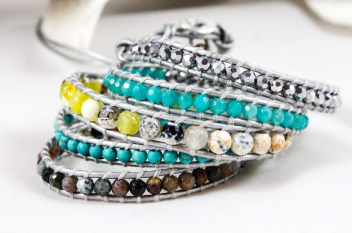 Azure - Turquoise Mix Wrap Bracelet