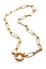 Load image into Gallery viewer, Short 24K Gold Plate Chain Necklace -French Flair Collection- N2-2230
