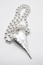 Load image into Gallery viewer, Extra Large Silver Heart Necklace to Wear Short or Long -The Classics Collection-N2-2178
