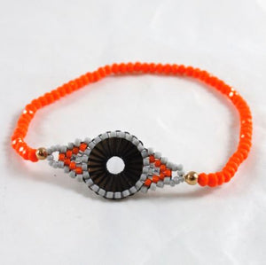Woven Seed Bead Bracelet -The Classics Collection- B1-1043