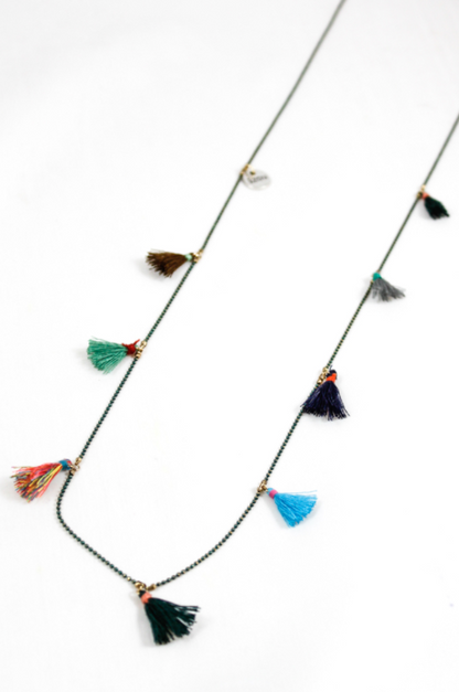 Mini Tassels Long Necklace -The Classics Collection- N2-569