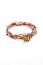Load image into Gallery viewer, Long Zirconium Orange Crystal Necklace or Wrap Bracelet -French Flair Collection- N2-2253
