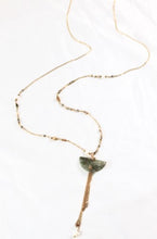Load image into Gallery viewer, Long Delicate 24K Gold Plate Necklace with Stone Pieces -French Flair Collection- N2-967
