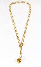 Load image into Gallery viewer, Gold Ball Dangle Chain -French Flair Collection- N2-997
