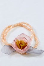 Load image into Gallery viewer, Light Pink Double Crystal Flower Bracelet -The Classics Collection-  B1-1024
