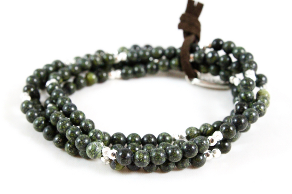 Delicate Semi Precious Stone Mini Stack Bracelet - BC-039