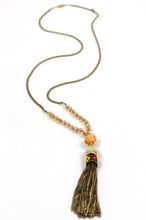 Load image into Gallery viewer, Delicate Tassel Pastel Necklace -The Classics Collection- N2-698
