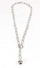 Load image into Gallery viewer, Silver Ball Dangle Chain -French Flair Collection- N2-996
