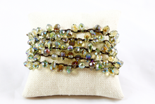 Load image into Gallery viewer, Hand Knotted Convertible Crochet Bracelet or Necklace, Crystals - WR5-050

