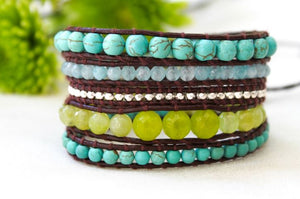 Aspen - Turquoise Combo Wrap Bracelet