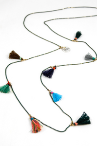 Mini Tassels Long Necklace -The Classics Collection- N2-569