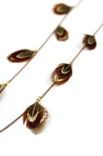 Load image into Gallery viewer, Mini Feather Long Necklace -The Classics Collection- N2-733
