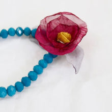 Load image into Gallery viewer, Turquoise Crystal Flower Bracelet -The Classics Collection- B1-1009
