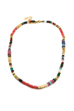 Load image into Gallery viewer, Semi Precious Stone Artsy Short Necklace -French Flair Collection- N2-2262
