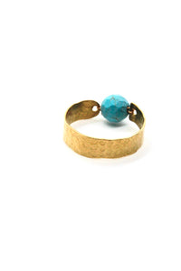 Turquoise Chunk Ring -French Flair Collection-