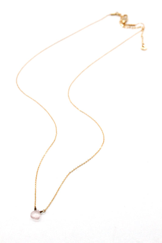 Mini Crystal Drop Luxury and Barely There Necklace -Mini Collection- N3-008