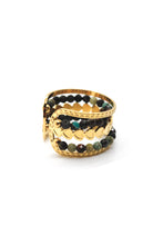 Load image into Gallery viewer, African Turquoise and Tiny Heart Ring
