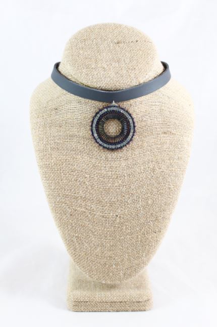 Seed Bead Hand Woven Chocker Necklace -The Classics Collection- N2-873