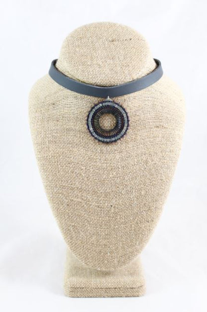 Seed Bead Hand Woven Chocker Necklace -The Classics Collection- N2-873