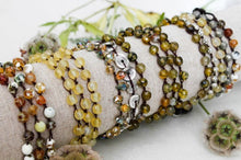 Load image into Gallery viewer, Hand Knotted Convertible Crochet Bracelet, Necklace, or Headband, Semi Precious Stones - WR-016
