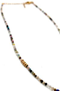 Semi Precious Stone Short Necklace -French Flair Collection- N2-2254