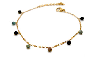 Delicate African Turquoise 18K Gold Plate -French Flair Collection- B1-2085