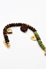 Load image into Gallery viewer, Jasper Mix Heart Bracelet -French Flair Collection- B1-2082

