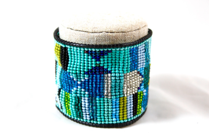 Large Beaded Magnet Cuff - Seeds Collection- BL-G2