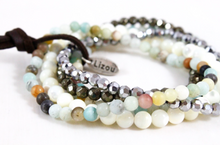 Load image into Gallery viewer, Semi Precious Stone Mix Luxury Stack Bracelet - BL-Crisp
