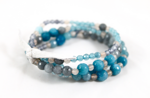 Blue Jean Stack Stretch Bracelet   -The Classics Collection- B1-898