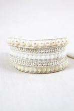 Load image into Gallery viewer, Luxe - All White Wrap Bracelet
