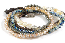 Load image into Gallery viewer, Semi Precious Stone and Crystal Luxury Stack Bracelet - BL-Cash
