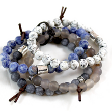 Load image into Gallery viewer, Chunky Stone Stack Bracelet - BL-M20
