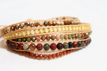 Load image into Gallery viewer, Nye - Rust Red Mix Vegan Wax Cord Wrap Bracelet
