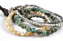 Load image into Gallery viewer, Semi Precious Stone Luxury Stack Bracelet - BL-Clover
