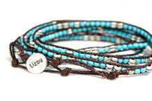 Load image into Gallery viewer, Tiffany - Turquoise Vegan Wrap Bracelet
