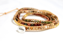 Load image into Gallery viewer, Nye - Rust Red Mix Vegan Wax Cord Wrap Bracelet
