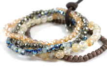 Load image into Gallery viewer, Semi Precious Stone and Crystal Luxury Stack Bracelet - BL-Cash
