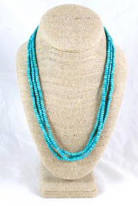 Faceted Turquoise Stretch Necklace or Bracelet - NS-TQ