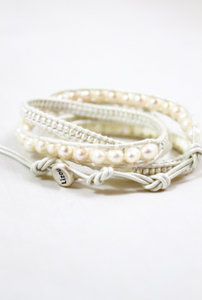 Luxe - All White Wrap Bracelet