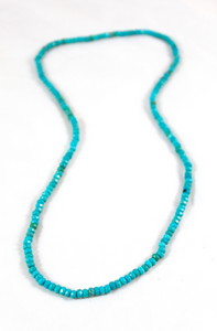 Faceted Turquoise Stretch Necklace or Bracelet - NS-TQ