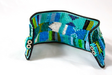 Load image into Gallery viewer, Large Beaded Magnet Cuff - Seeds Collection- BL-G2
