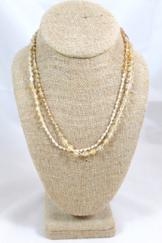 Hand Knotted Convertible Crochet Bracelet or Necklace, Crystals and Stones Mix - WR5-Hope