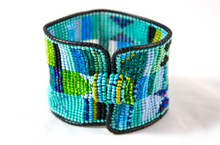 Load image into Gallery viewer, Large Beaded Magnet Cuff - Seeds Collection- BL-G2
