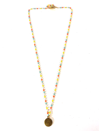 Long Gold Plate Chain Necklace -French Flair Collection- N2-1001