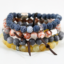 Load image into Gallery viewer, Chunky Stone Stack Bracelet - BL-M10
