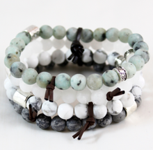Load image into Gallery viewer, Chunky Stone Stack Bracelet - BL-M35

